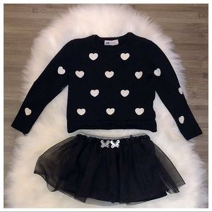 Black and Silver Tulle Skort Tutu